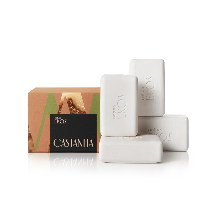 Natura Ekos Sabonete Cremoso Castanha 4x100g - Ilha dos cosméticos