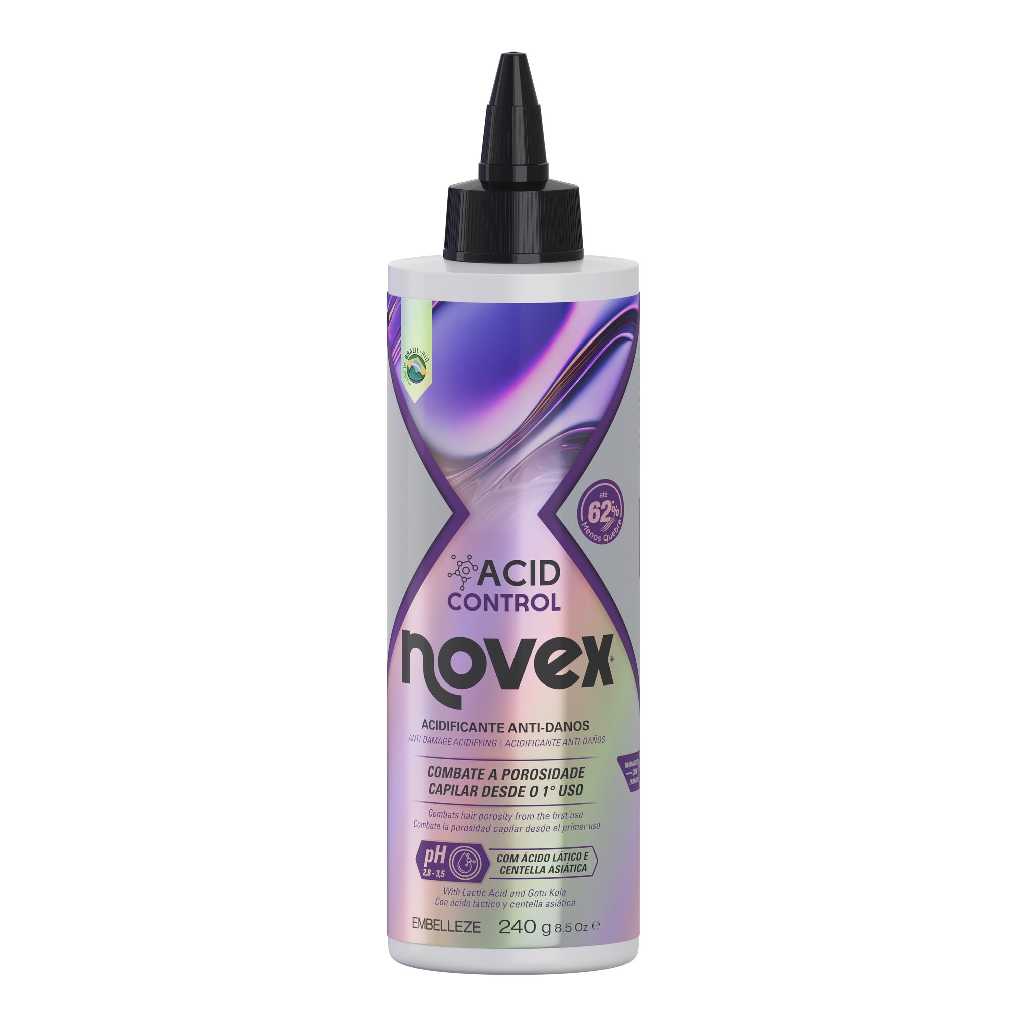 Novex Acid Control Acidificante Anti-Danos 240g — foto oficial da marca