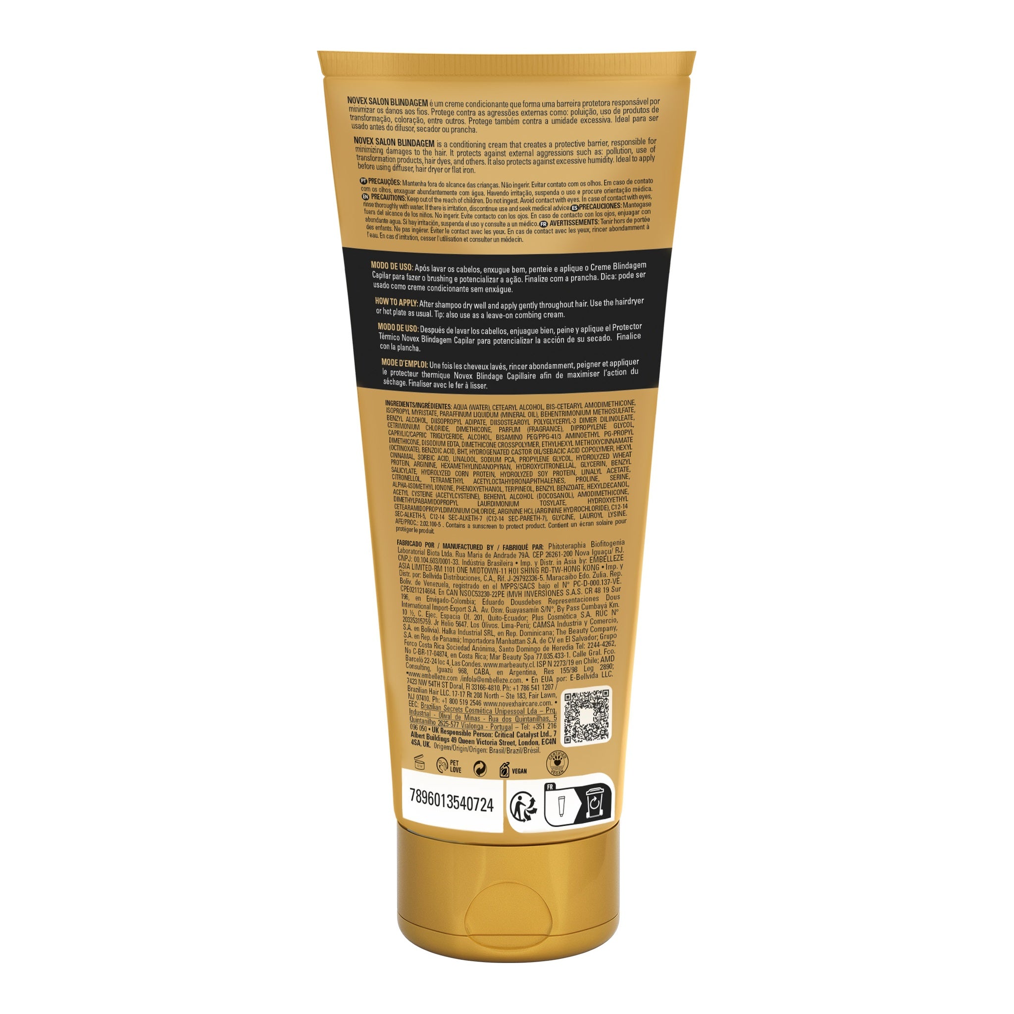 Novex Blindagem Gold 400g — foto oficial da marca