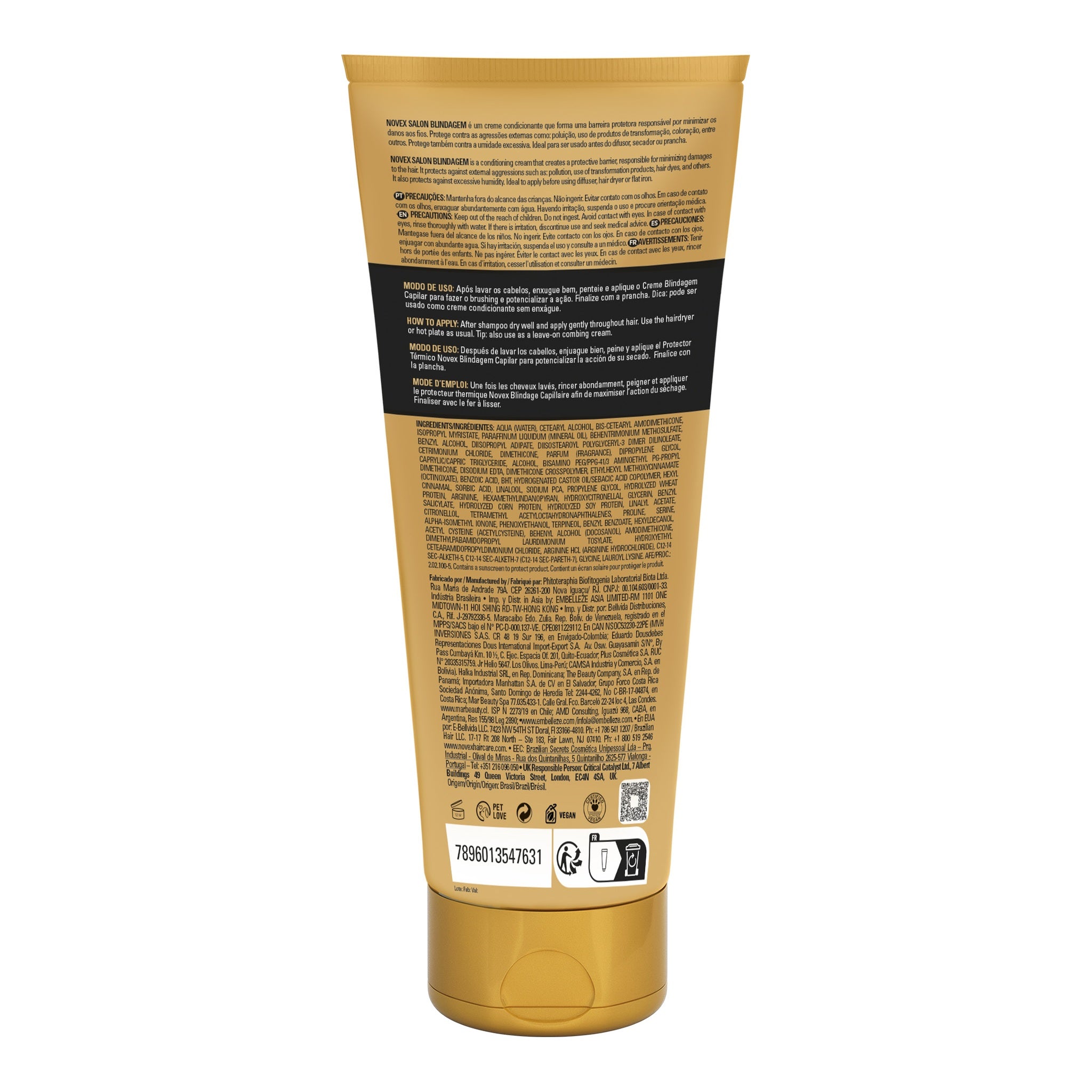 Novex Blindagem Gold 200g — foto oficial da marca