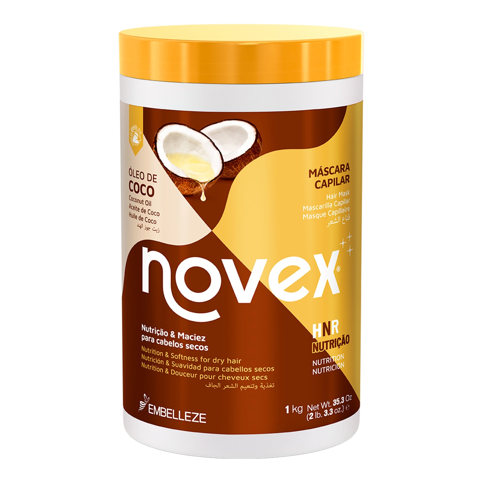 Novex Óleo de Coco Máscara Capilar 1kg, foto oficial da marca