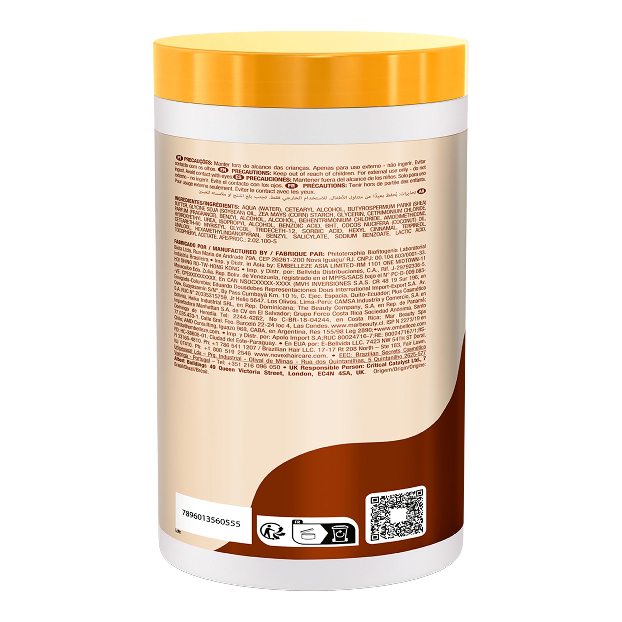 Novex Óleo de Coco Máscara Capilar 1kg, foto oficial da marca