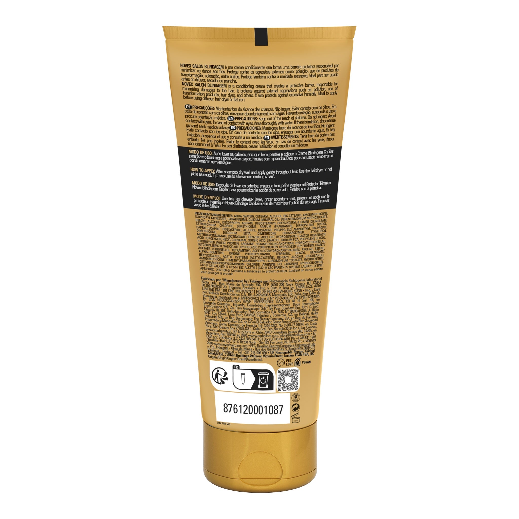 Novex Blindagem Gold 90g — foto oficial da marca