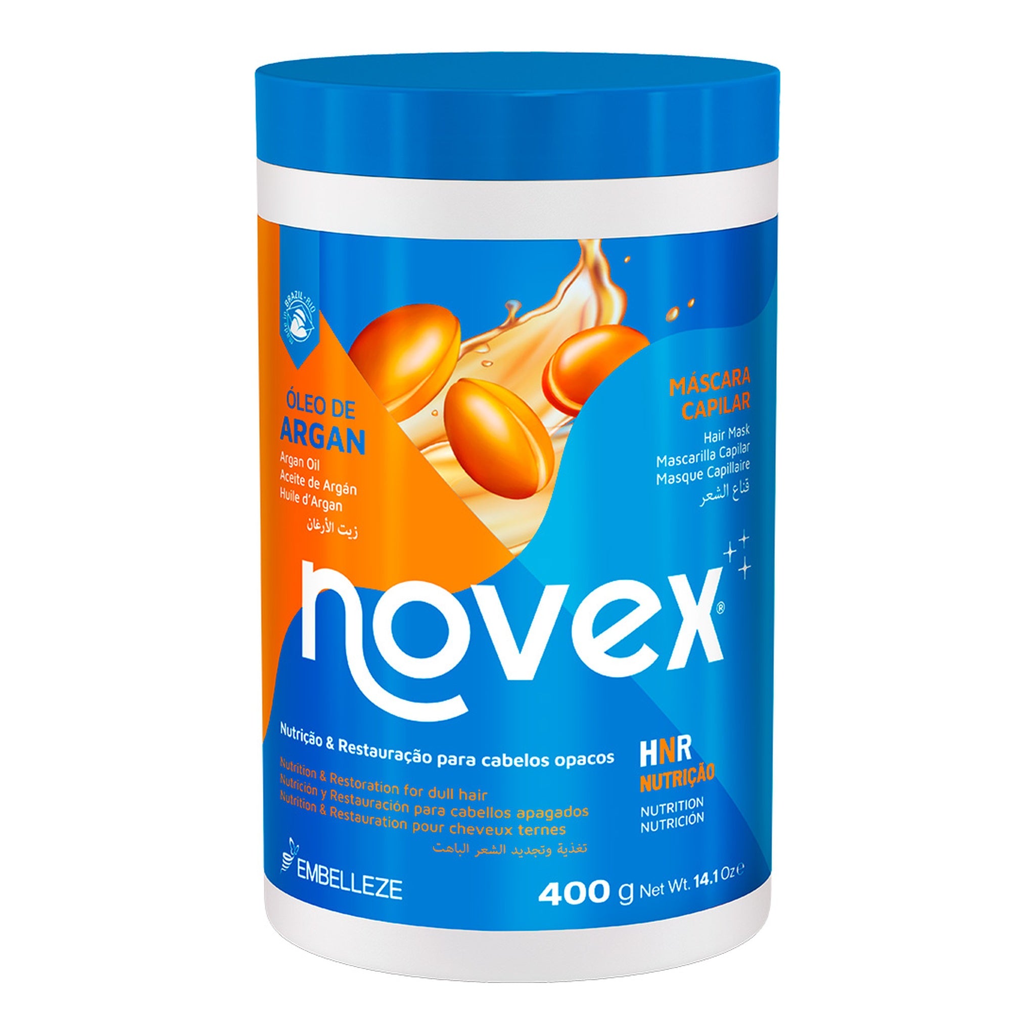 Novex Óleo de Argan Máscara 400g, foto oficial da marca