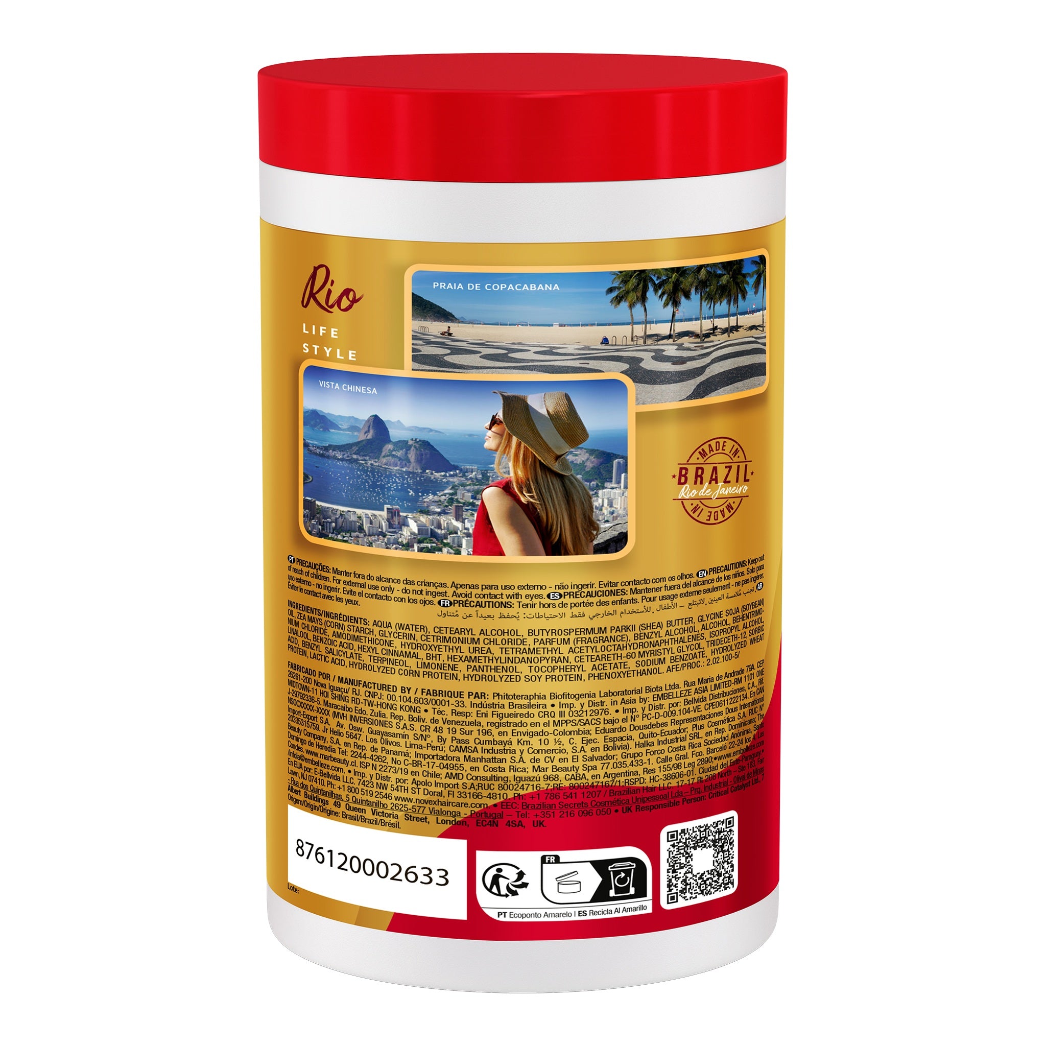 Novex Queratina Brasileira Máscara 1Kg, foto oficial da marca
