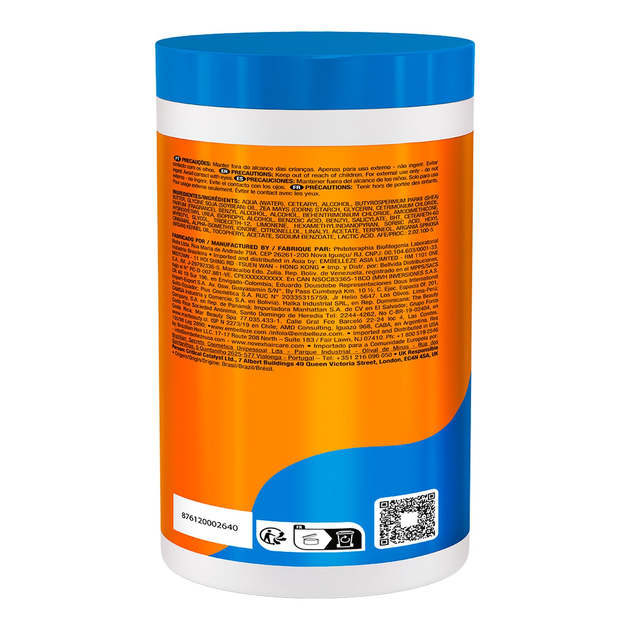 Novex Óleo de Argan Máscara 1Kg, foto oficial da marca