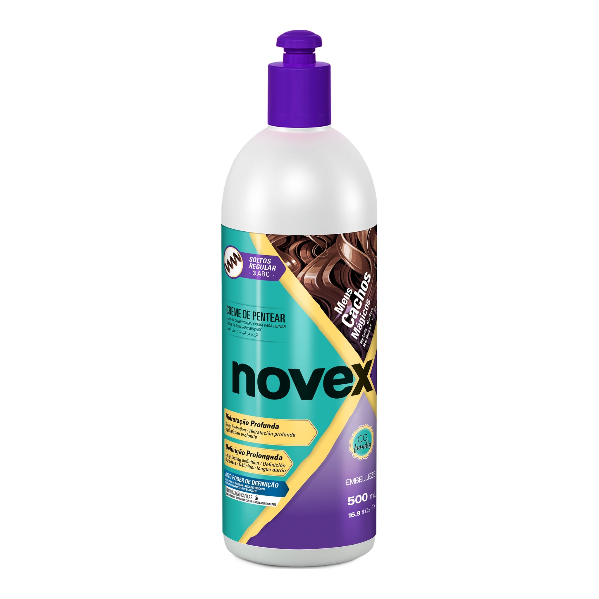 Novex Meus Cachos Soltos Creme de Pentear 500g, foto oficial da marca