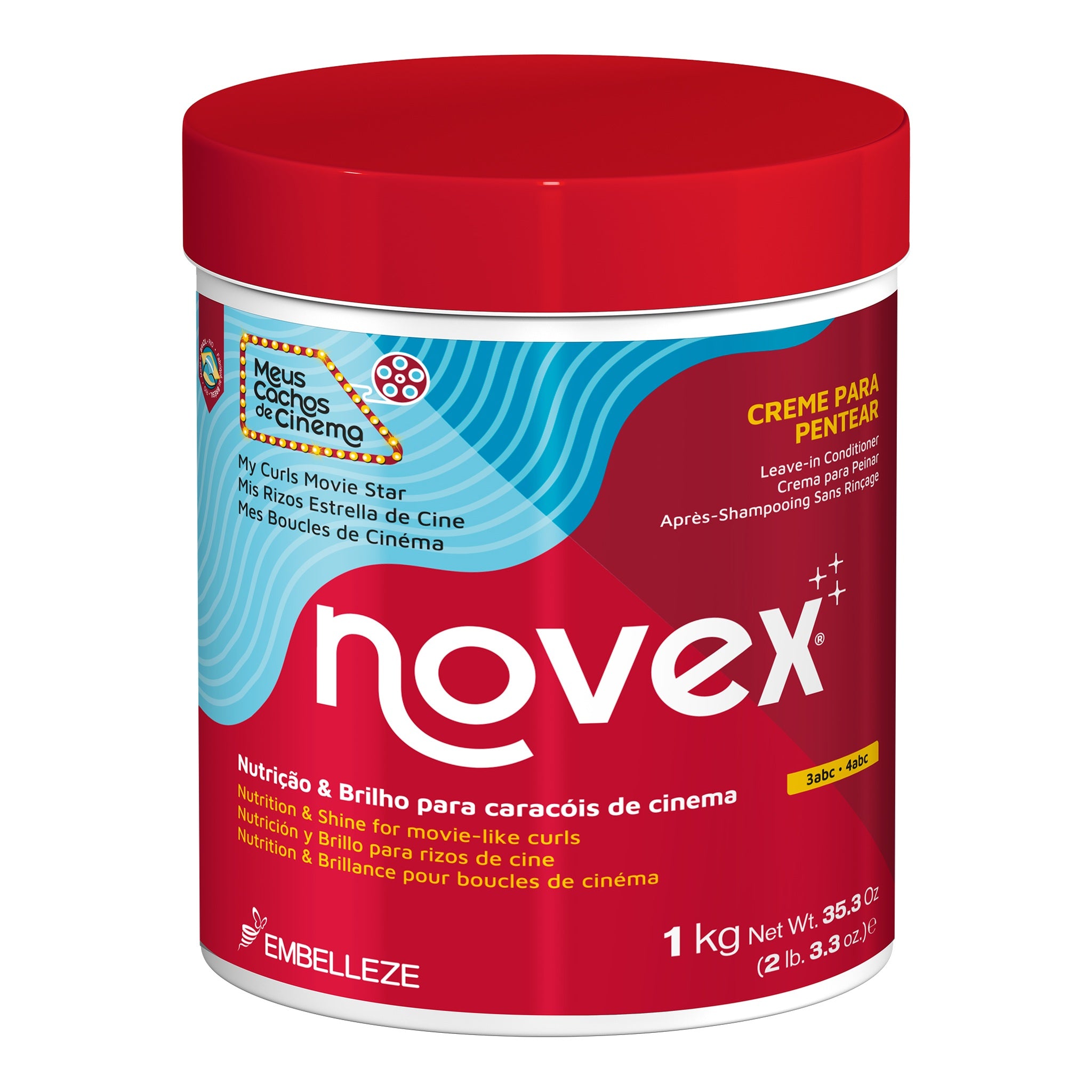 Novex Meus Cachos de Cinema Creme de Pentear 1kg, foto oficial da marca