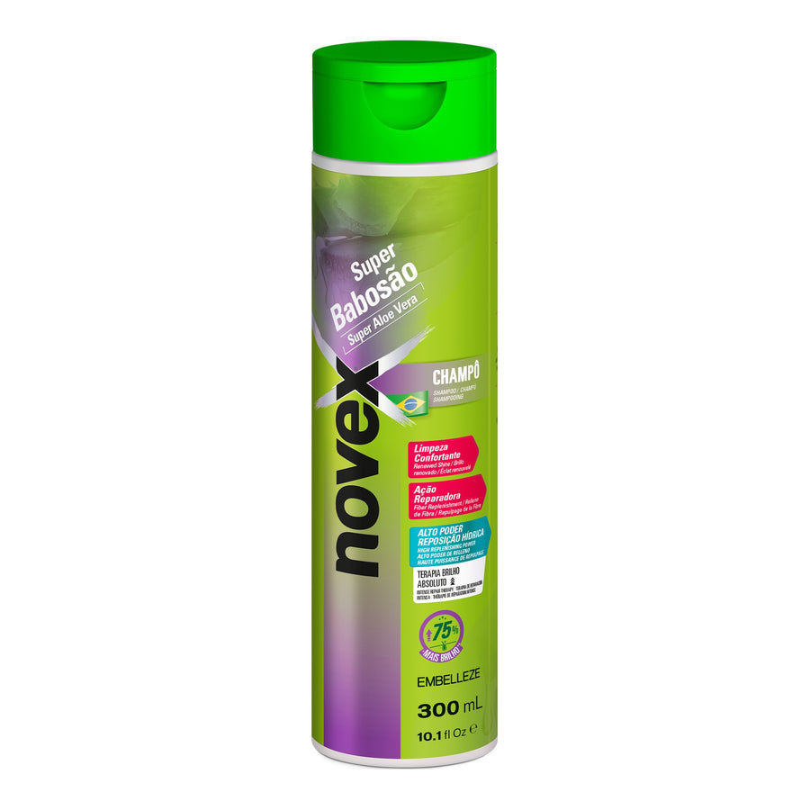 Novex Super Babosão Aloe Vera Shampoo 300ml, foto oficial da marca