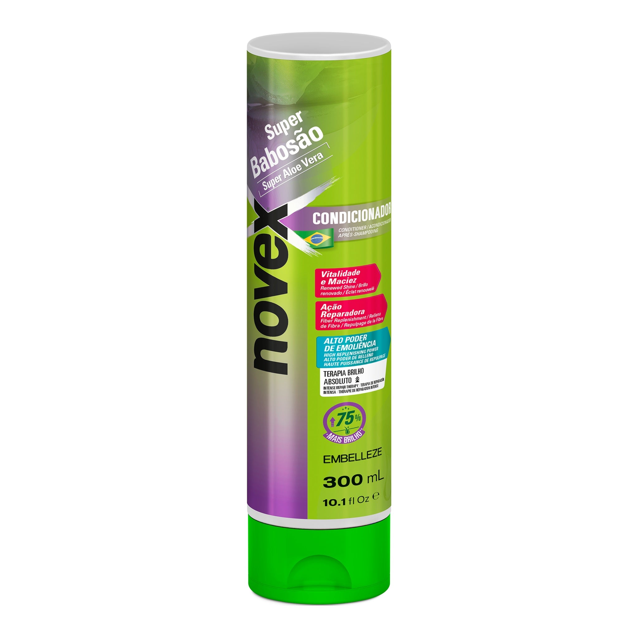 Novex Super Babosão Aloe Vera Condicionador 300ml, foto oficial da marca