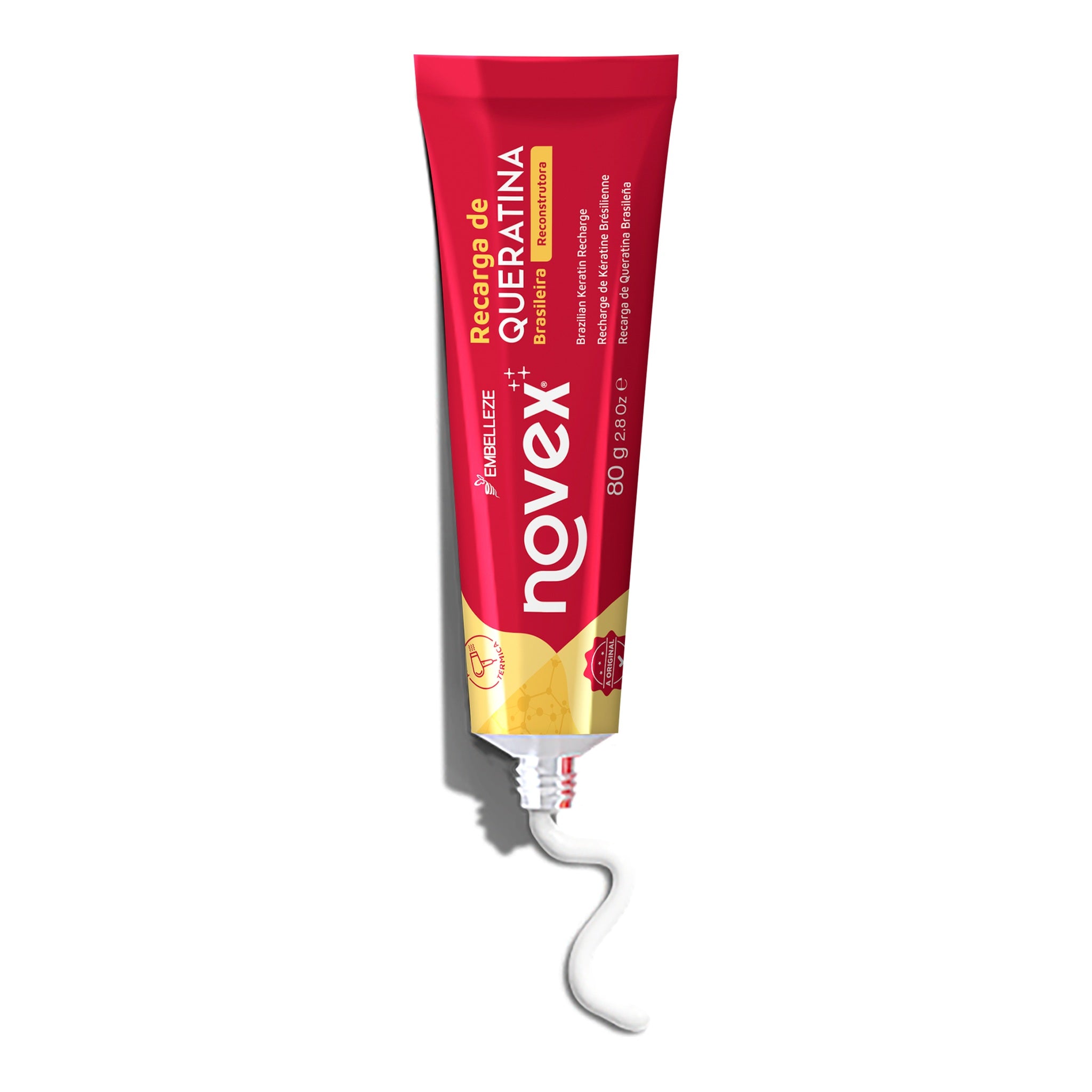 Novex Recarga de Queratina Brasileira 80g, foto oficial da marca