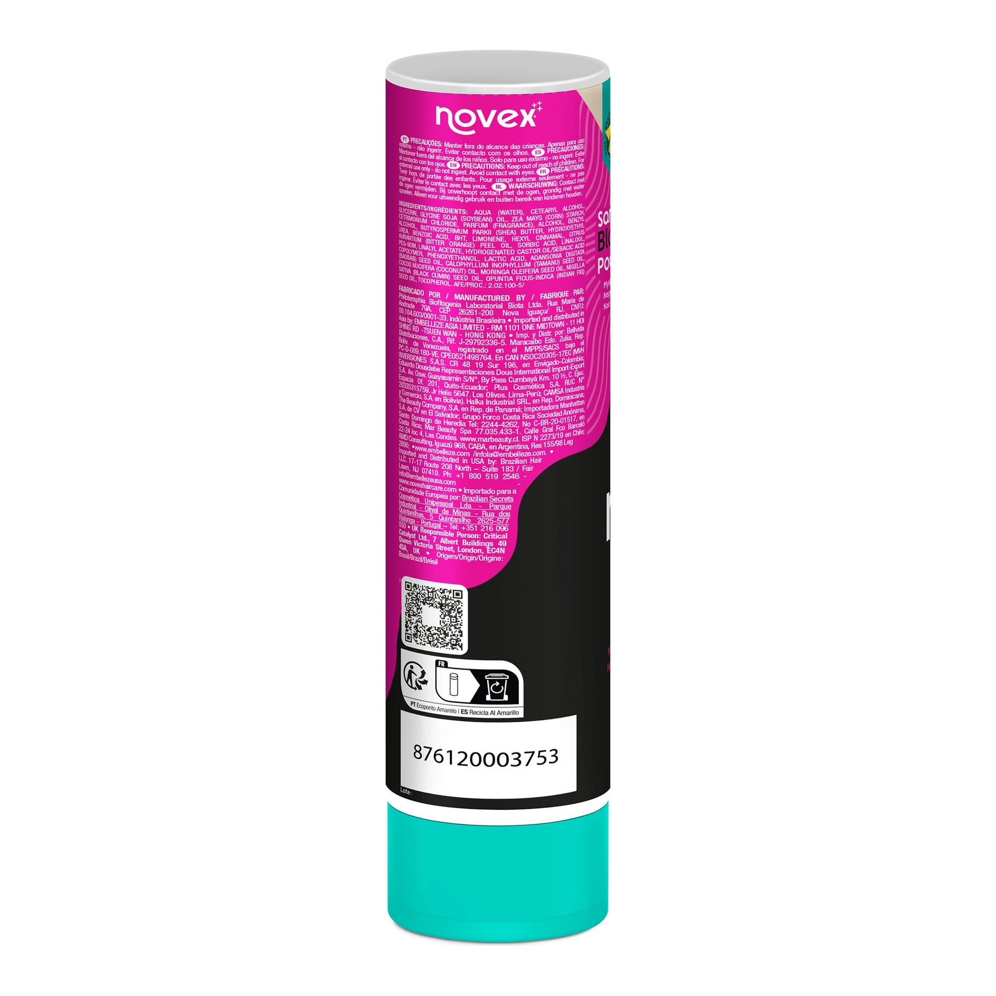 Novex Santo Black Poderoso Condicionador 300ml, foto oficial da marca