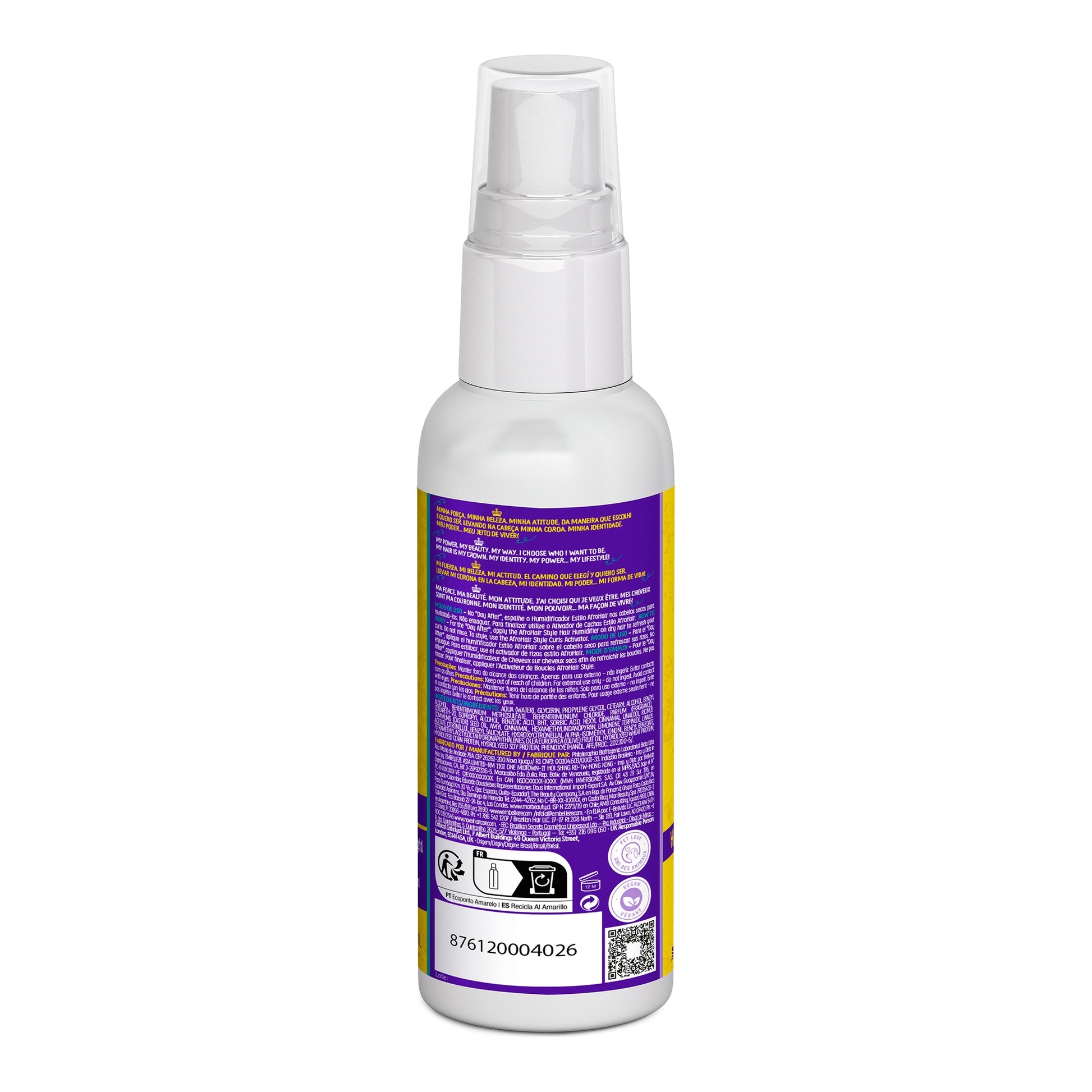 Novex AfroHair Humidificador 250ml — foto oficial da marca