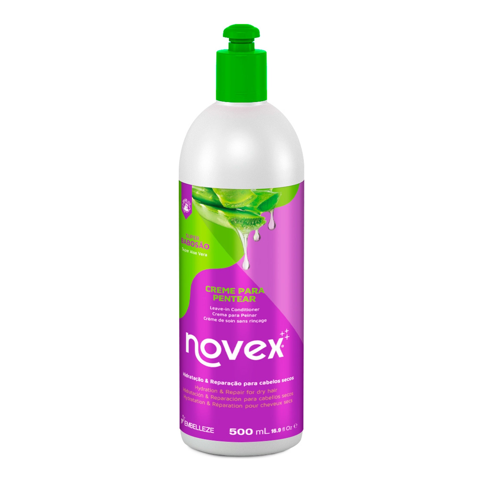 Novex Super Babosão Aloe Vera Creme de Pentear 500ml, foto oficial da marca
