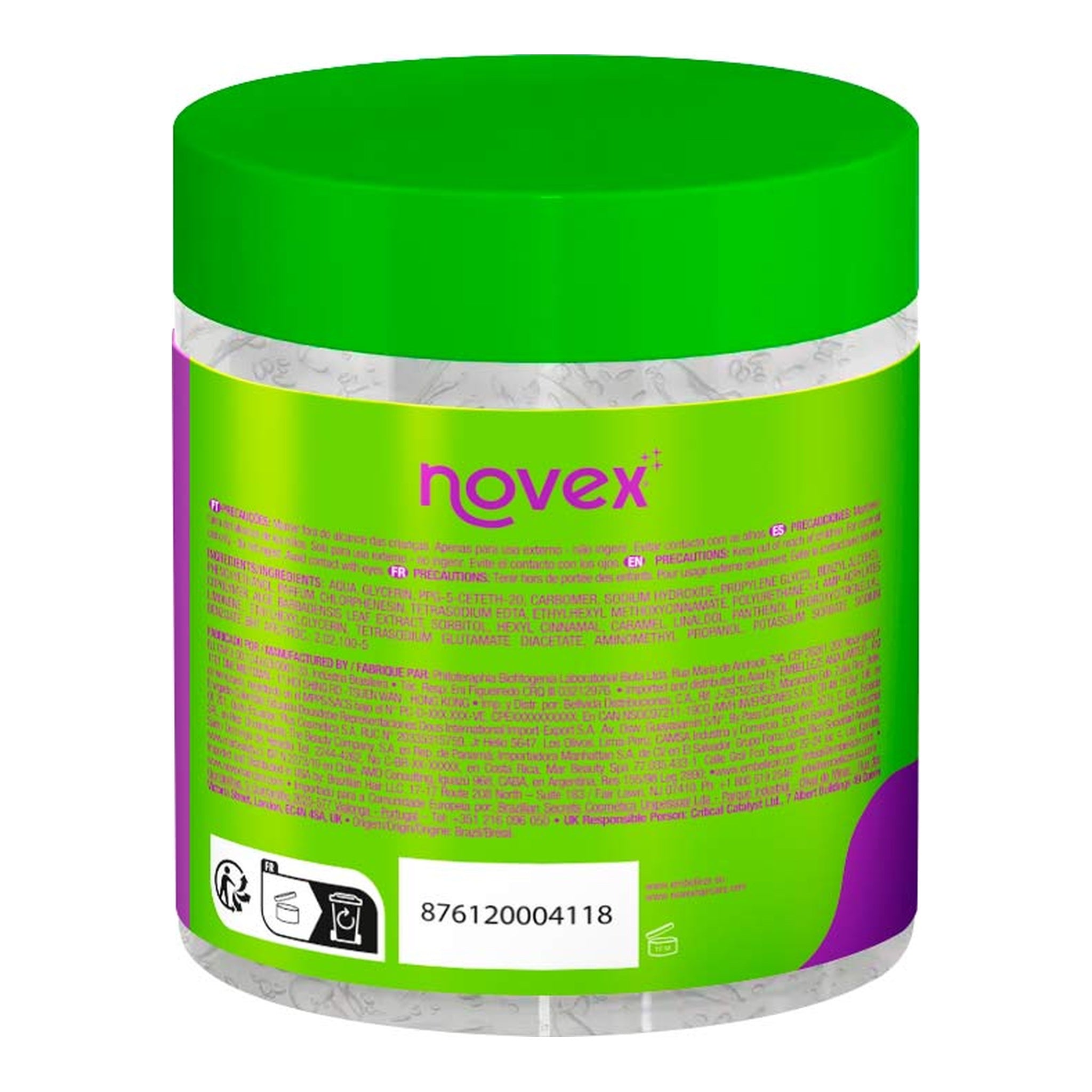 Novex Super Babosão Aloe Vera Gelatina Fixadora  500g, foto oficial da marca