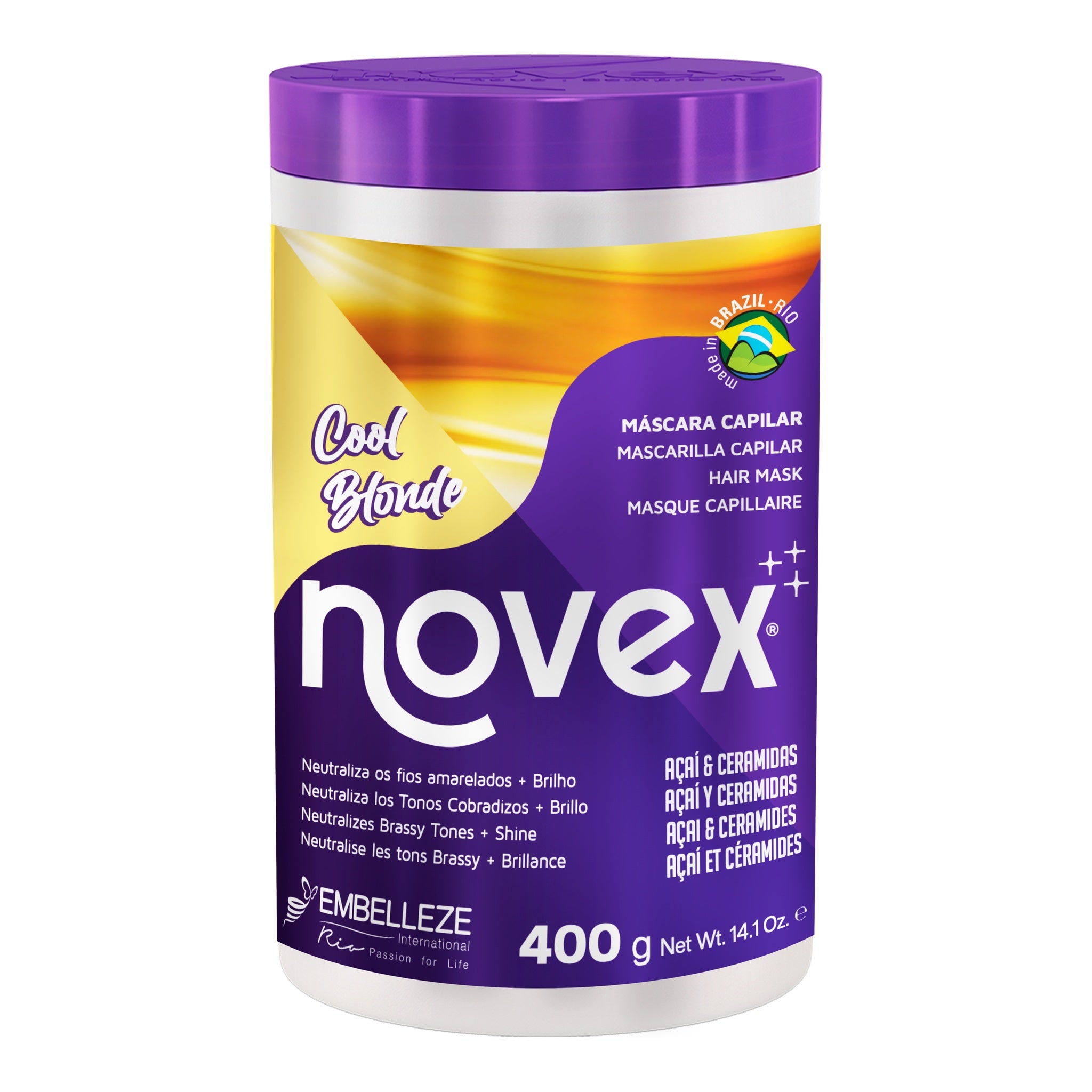 Novex Cool Blonde Máscara 400g — foto oficial da marca