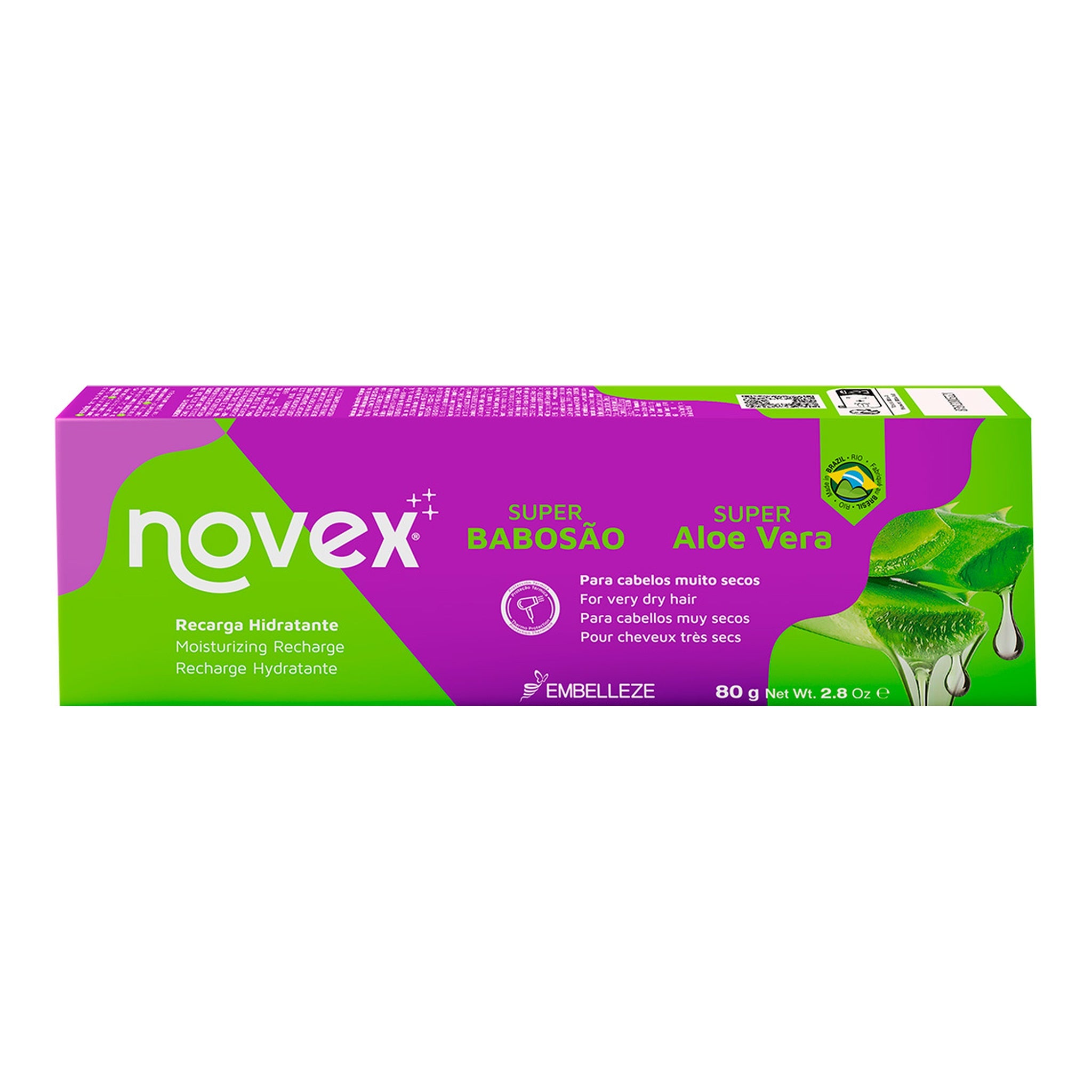 Novex Super Babosão Aloe Vera Recarga 80g, foto oficial da marca