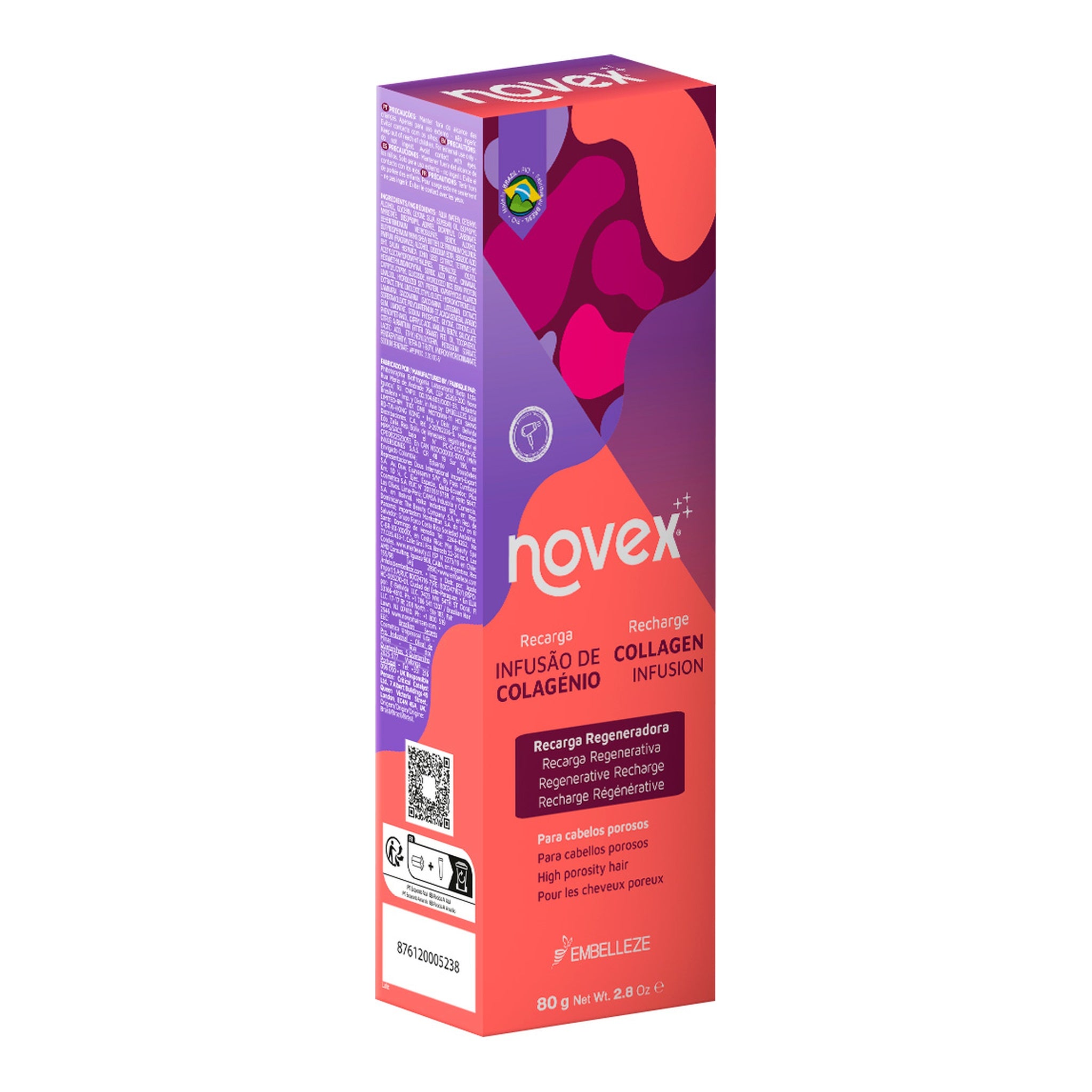 Novex Recarga de Colagénio 80g, foto oficial da marca
