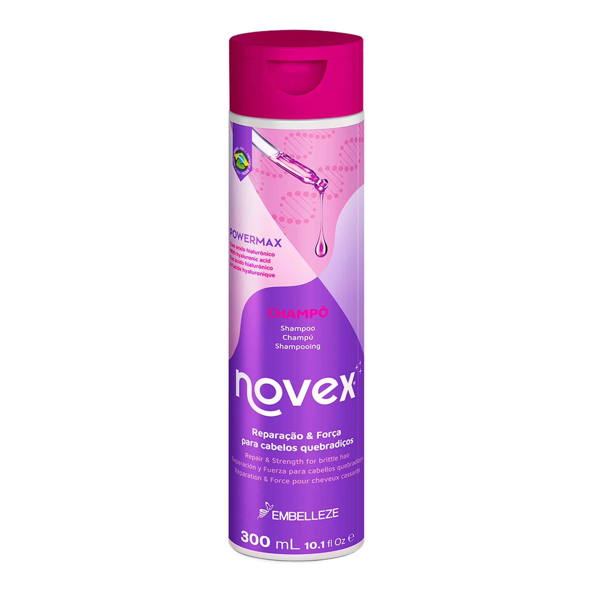 Novex PowerMax Harmonização Capilar Shampoo 300ml, foto oficial da marca