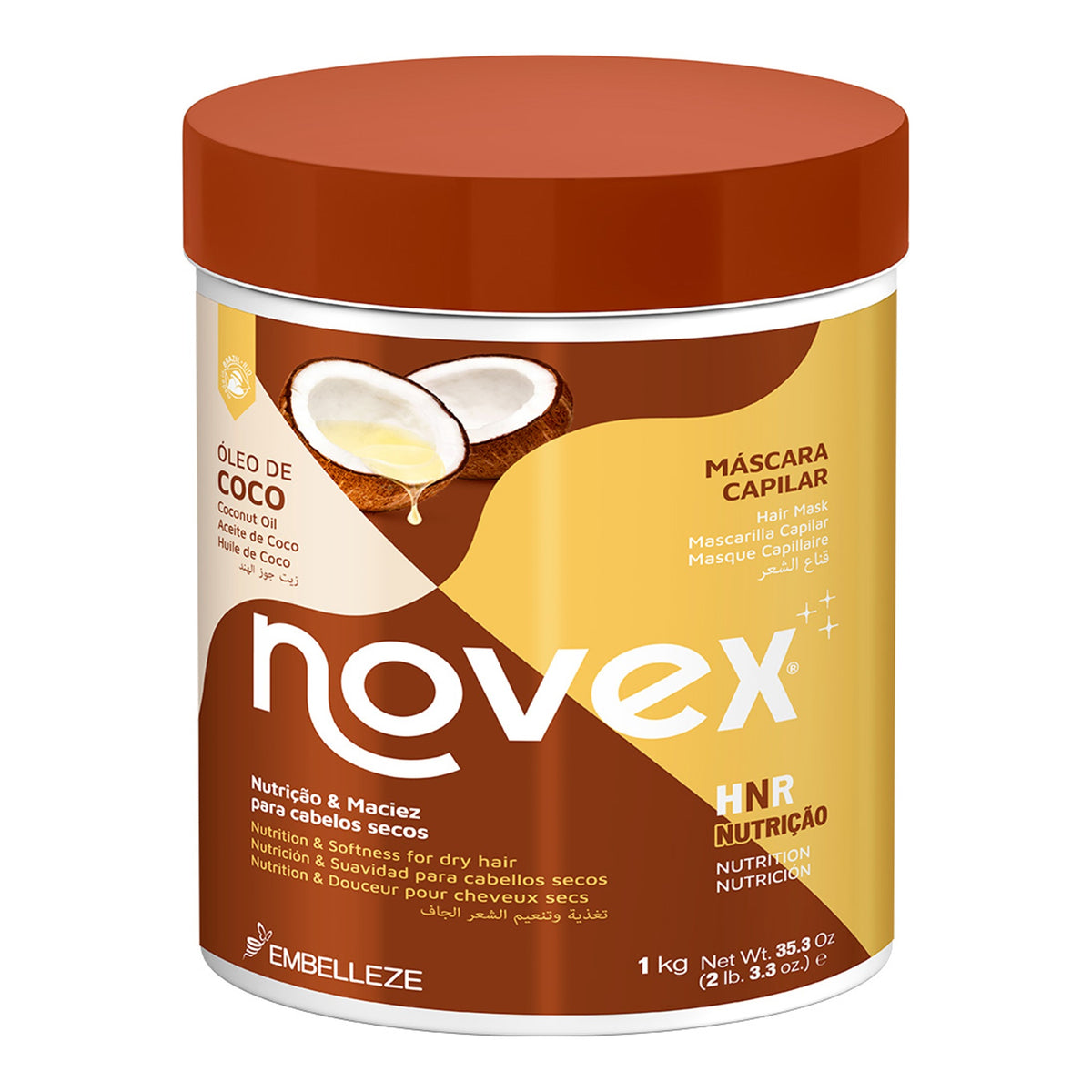 Novex Óleo de Coco Creme de Pentear 1kg, foto oficial da marca