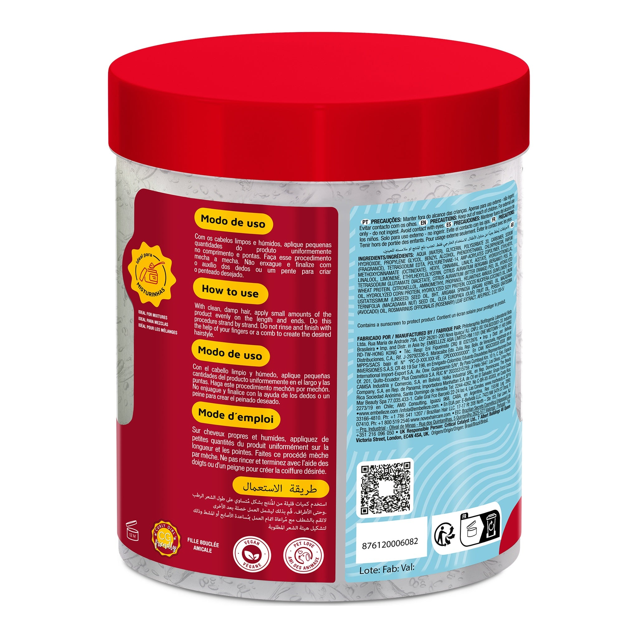 Novex Meus Cachos de Cinema Gelatina Modeladora 1kg, foto oficial da marca