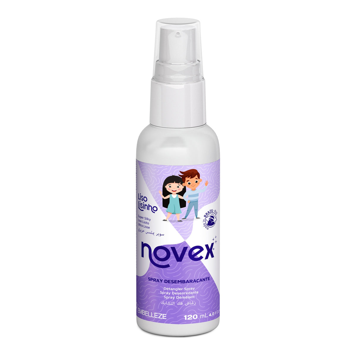 Novex Liso Lisinho Spray Desembaraçante 300ml, foto oficial da marca