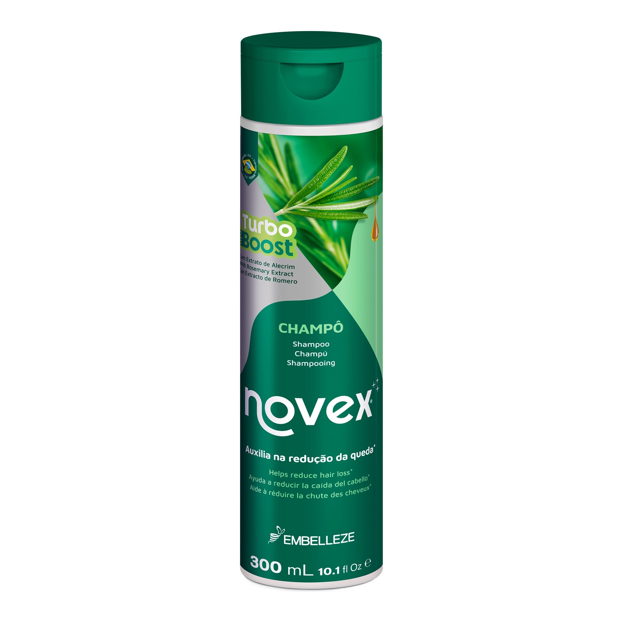 Novex Turbo Boost Shampoo Antiqueda 300ml, foto oficial da marca