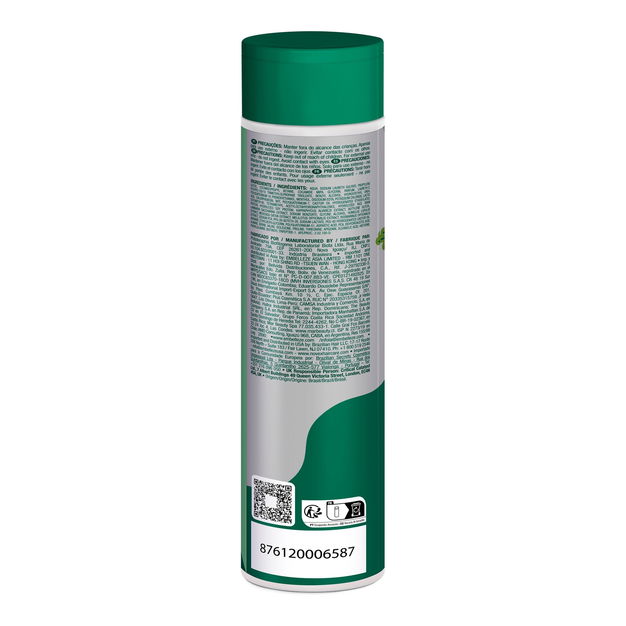 Novex Turbo Boost Shampoo Antiqueda 300ml, foto oficial da marca