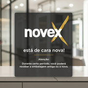A Novex está de cara nova: durante a transição pode chegar a embalagem antiga ou a nova