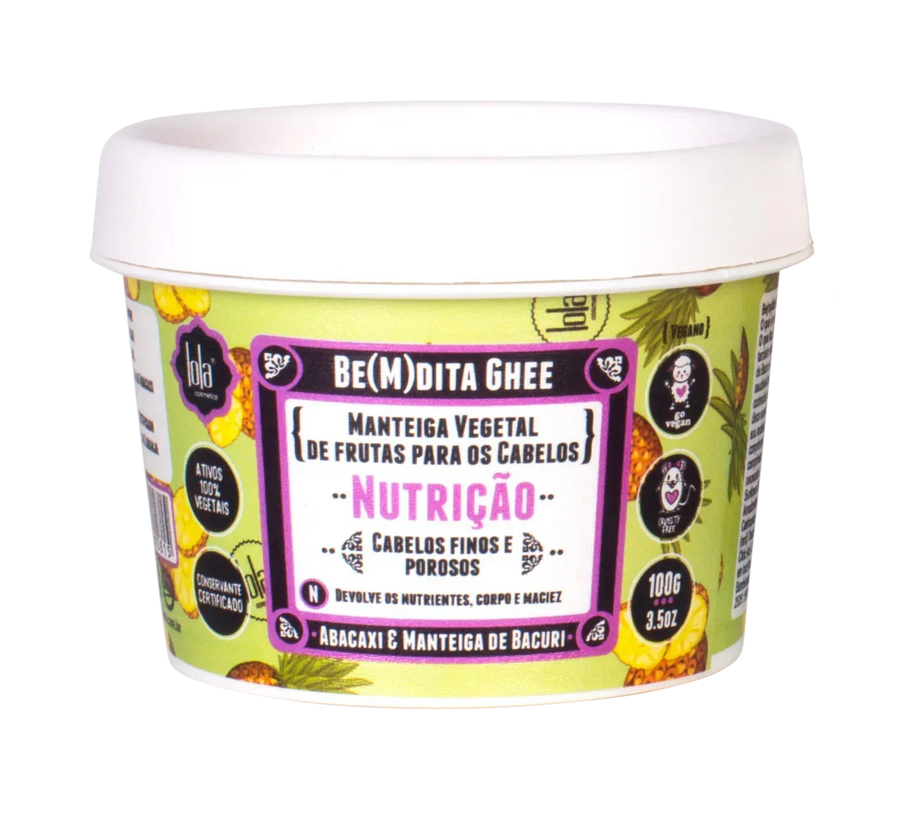 Lola Be(M)Dita Ghee Máscara Nutrição Abacaxi E Manteiga De Bacuri 100g - Ilha dos cosméticos