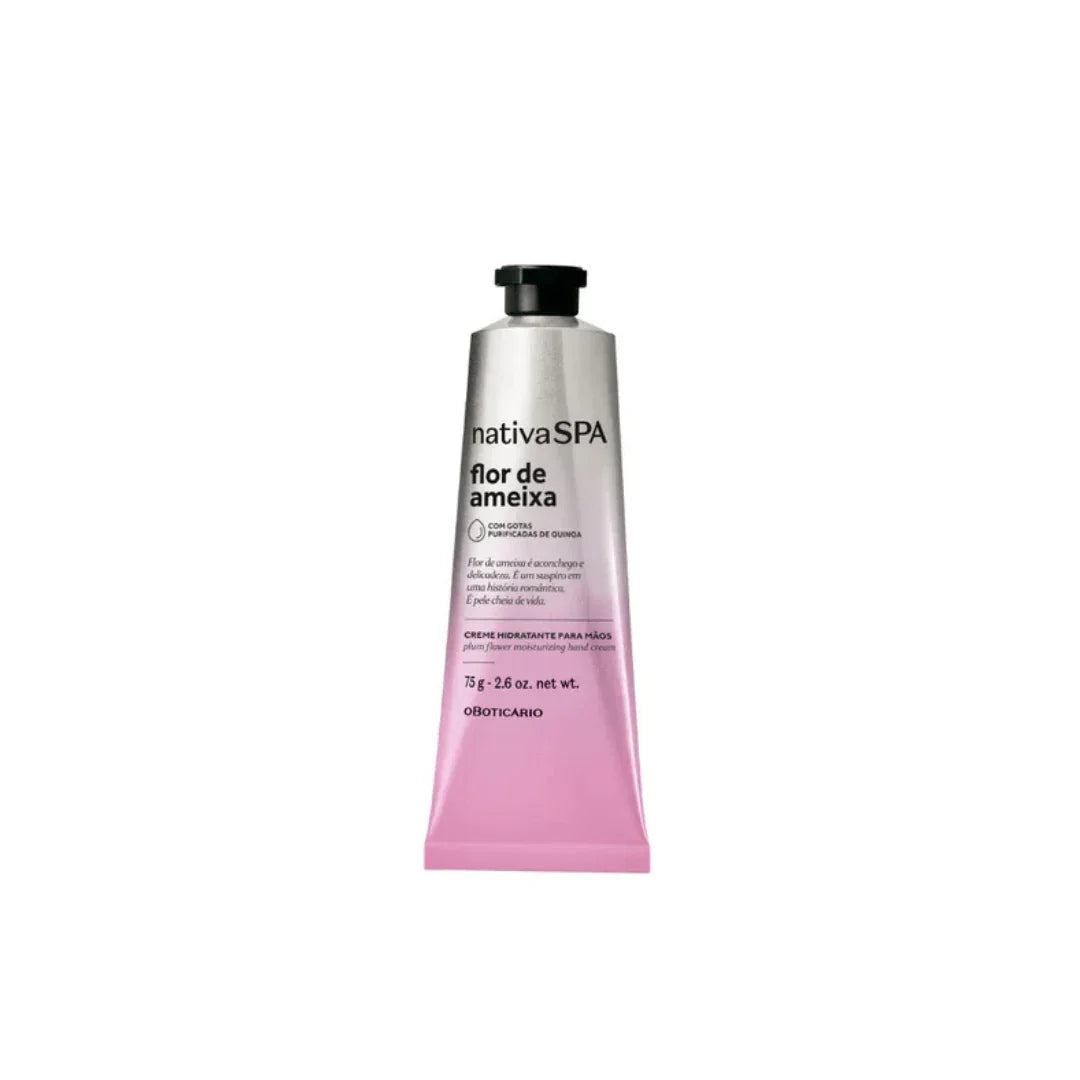O Boticário Creme de Mãos Nativa Spa Flor de Ameixa 75g - Ilha dos cosméticos