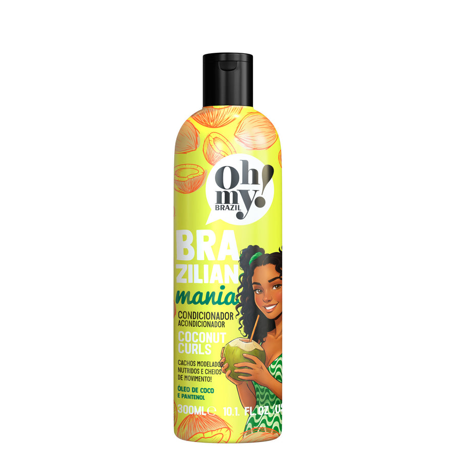 Oh My! Brazilian Mania Coconut Curls Condicionador Definição de Caracóis 300ml e 1L 300ml