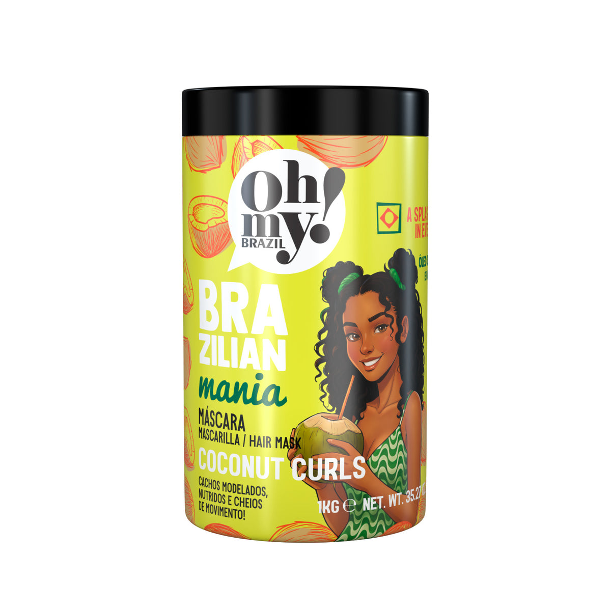 Oh My! Brazilian Mania Coconut Curls Máscara Definição de Caracóis 1kg