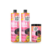 Pack Oh My! Brazilian Mania Nutri Samba: shampoo, condicionador e máscara de 1 L e 1 kg