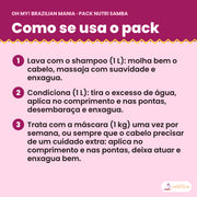 Como se usa o Pack Nutri Samba: shampoo, condicionador e máscara