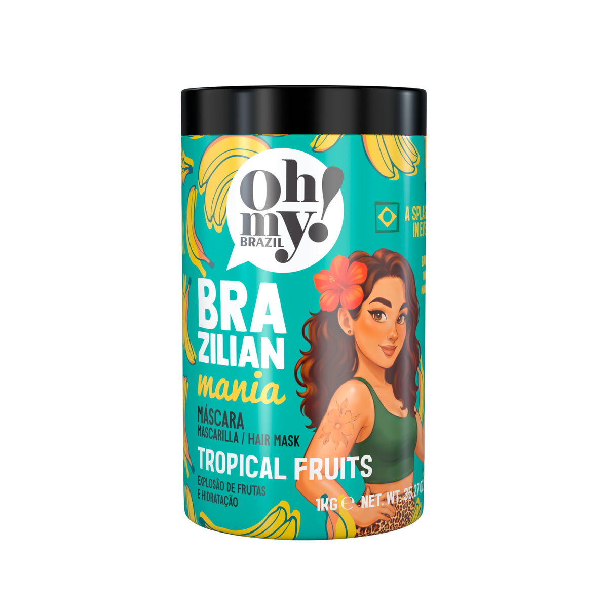 Oh My! Brazilian Mania Tropical Fruits Máscara Hidratação 1kg