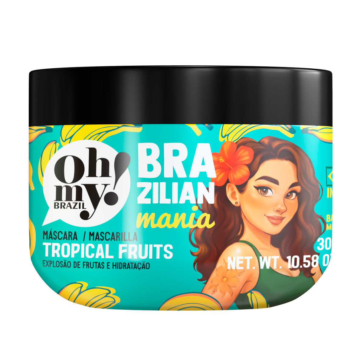 Oh My! Brazilian Mania Tropical Fruits Máscara Hidratação 300g