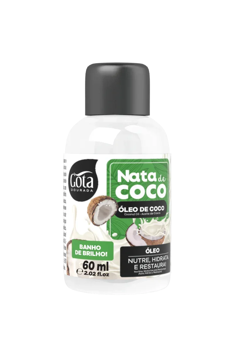 Gota Dourada Nata De Coco Óleo 60ml - Ilha dos cosméticos