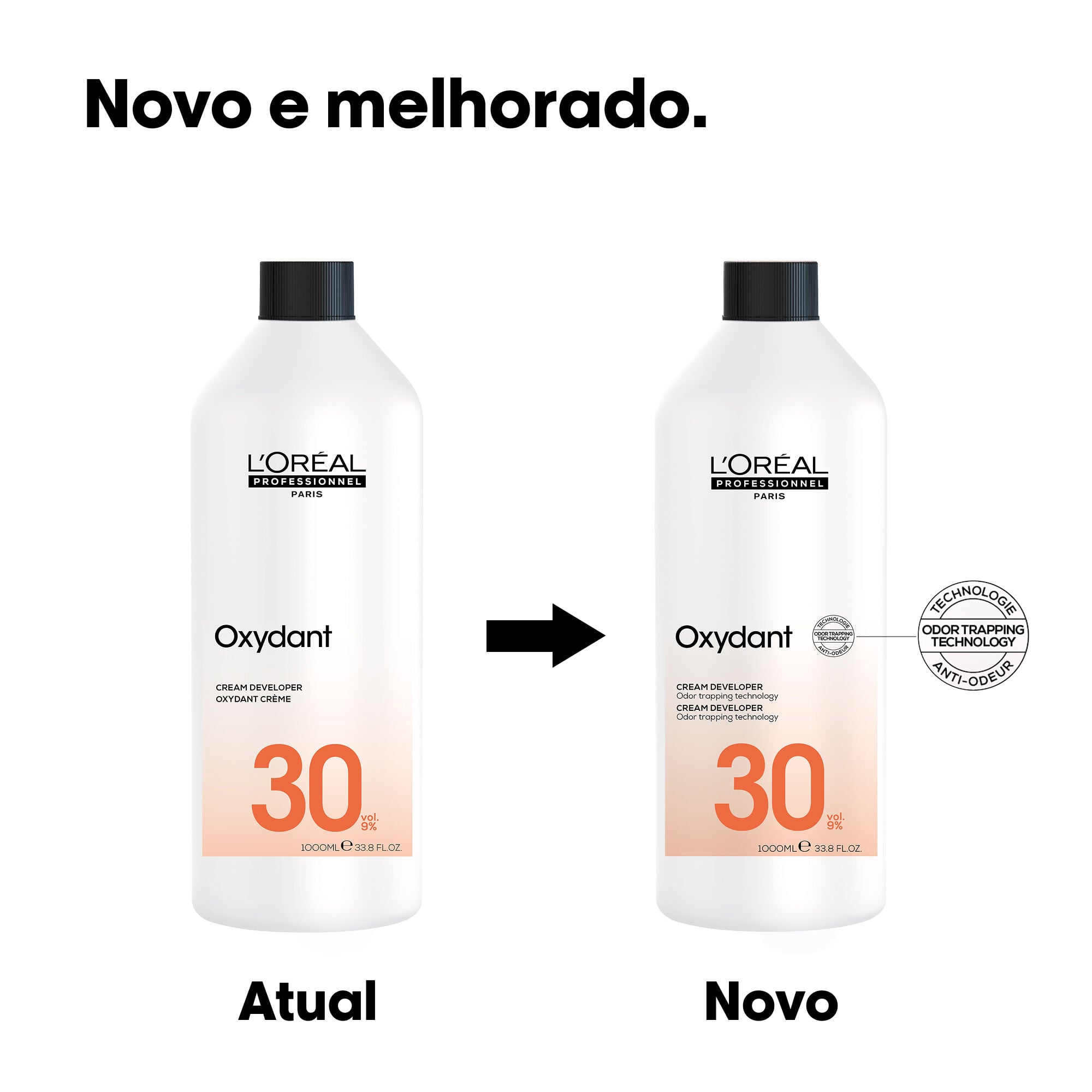 O oxidante Majirel antes e depois da reformulação