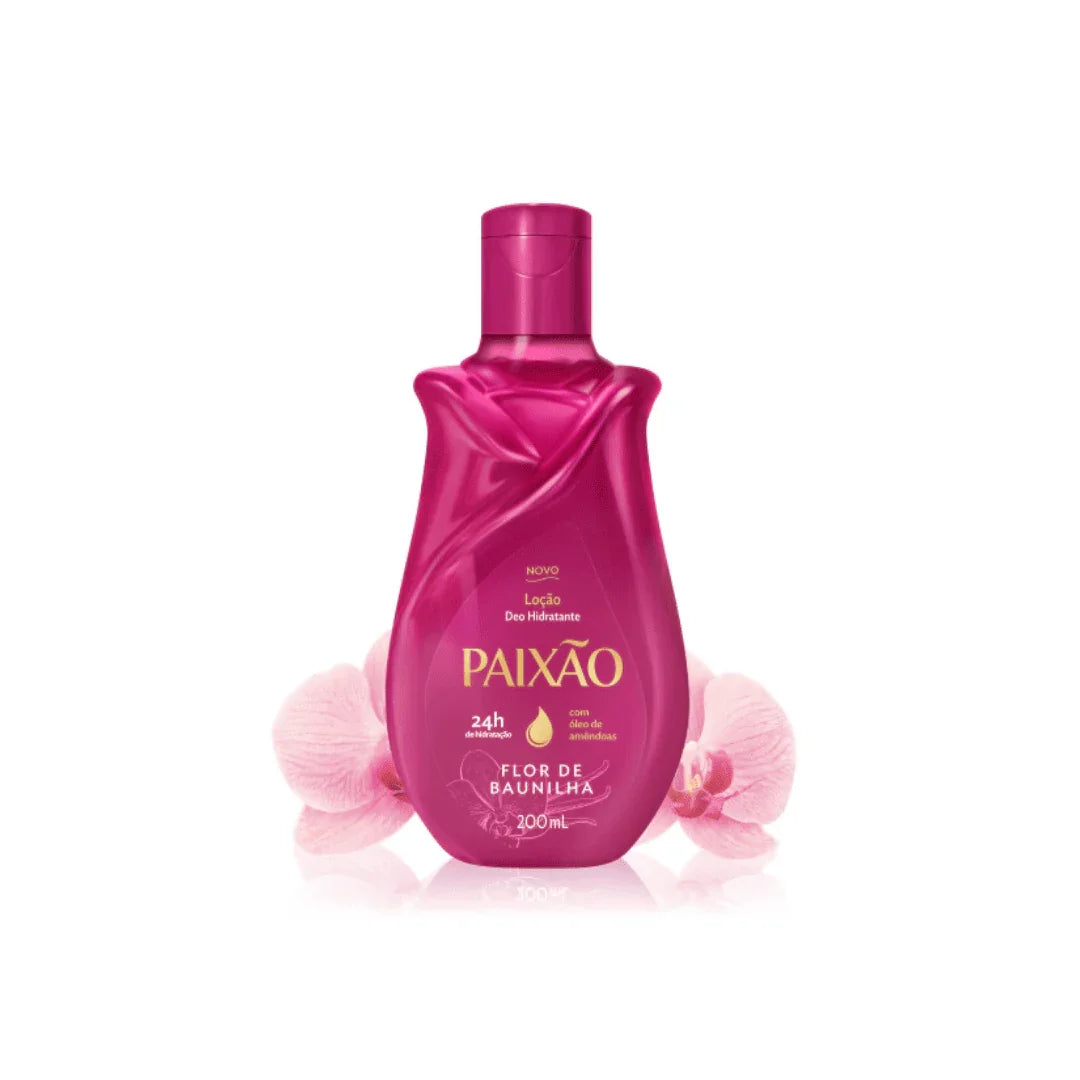 Paixão Loção Corporal Flor de Baunilha 200ml - Ilha dos cosméticos