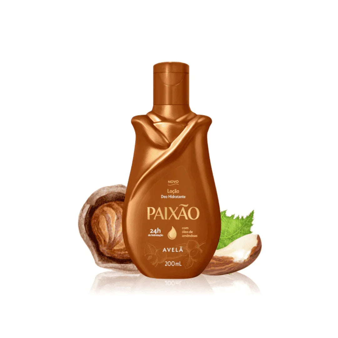 Paixão Loção Deo Hidratante Avelã 200 ml - Ilha dos cosméticos