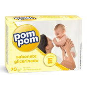 Pom Pom Sabonete Glicerinado para Bebê 70g - Ilha dos cosméticos