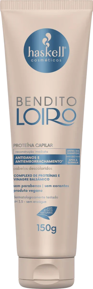 Haskell Bendito Loiro Proteína Capilar 150g - Ilha dos cosméticos