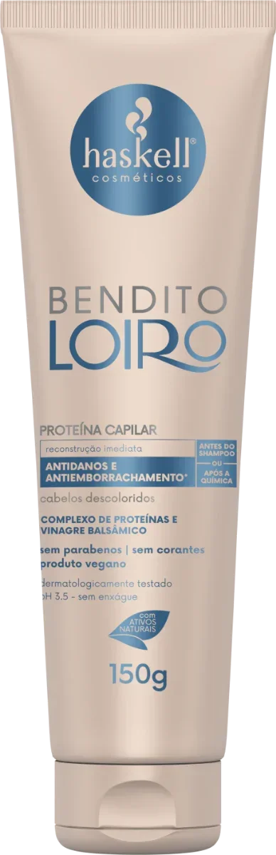 Haskell Bendito Loiro Proteína Capilar 150g - Ilha dos cosméticos