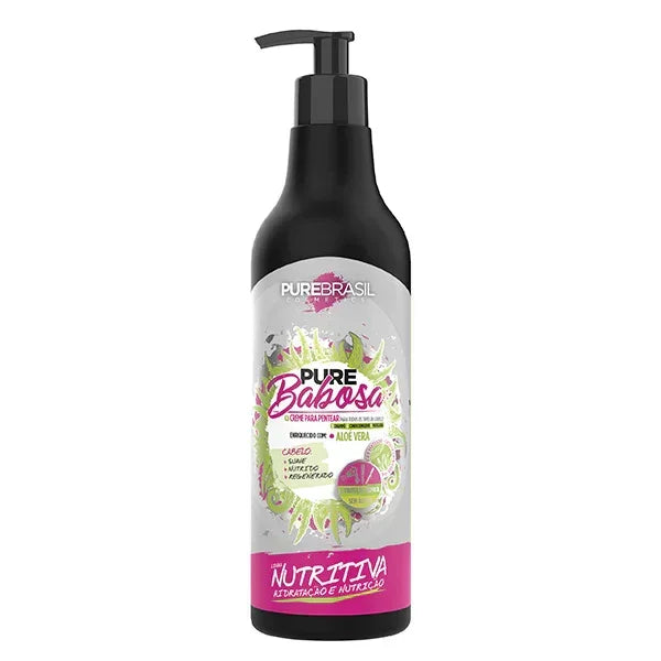 Pure Brasil Pure Babosa Creme De Pentear 500ml - Ilha dos cosméticos