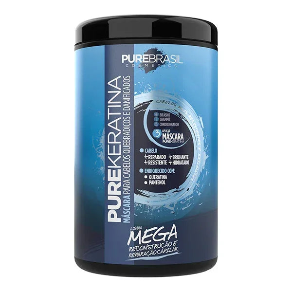 Pure Brasil Pure Keratina Máscara 1kg - Ilha dos cosméticos