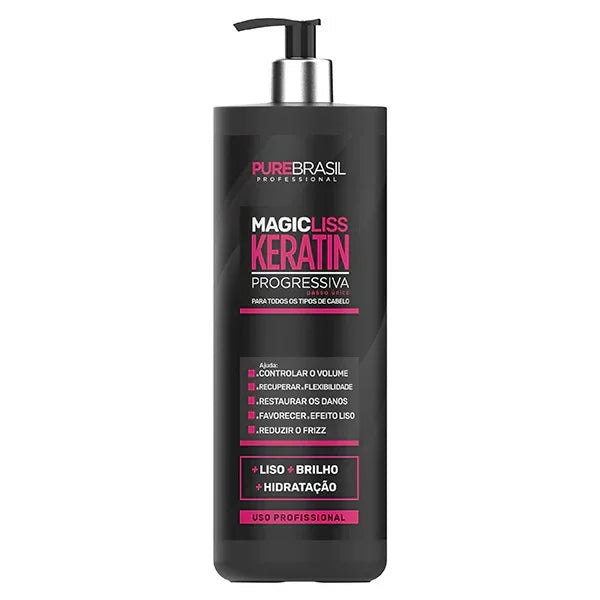 Pure Brasil Escova Progressiva Magic Liss 1LT - Ilha dos cosméticos
