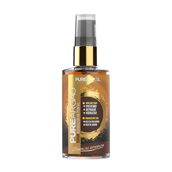 Pure Brasil Pure Argão Sérum Reparador de Pontas 60ml - Ilha dos cosméticos