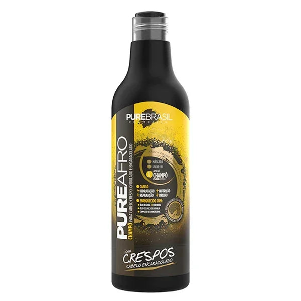 Pure Brasil Pure Afro Shampoo 500ml - Ilha dos cosméticos