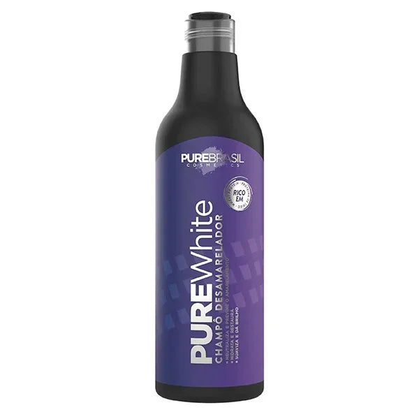 Pure Brasil Pure White Shampoo Desamarelador 500ml - Ilha dos cosméticos